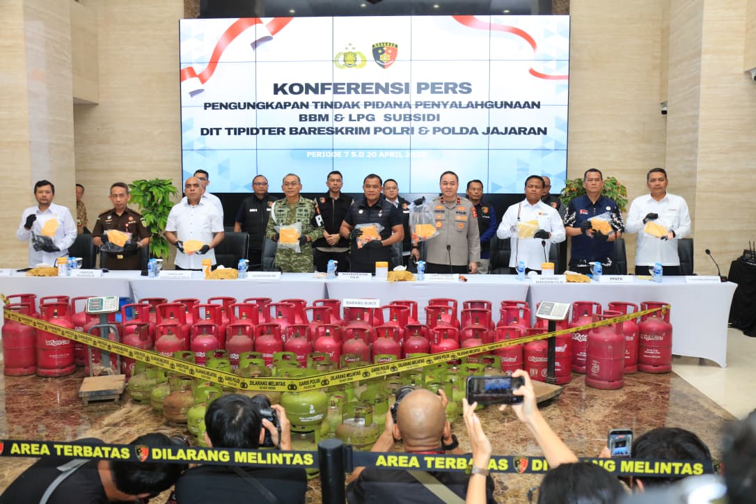 330 Tersangka Penyalahgunaan BBM dan LPG Subsidi dalam 13 Hari Berhasil di Ungkap Polri