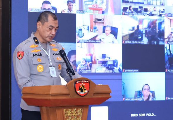RAKERNIS PUSJARAH POLRI : PERKUAT IMPLEMENTASI TRIBRATA DAN CATUR PRASETYA