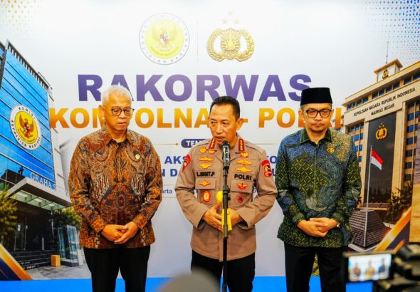 Kapolri di Rakorwas Kompolnas : Mitra Strategis untuk Pembenahan Polri