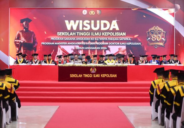 Kapolda Riau Gaungkan Polisi sebagai Penjaga Peradaban di Wisuda dan Dies Natalis ke-80 STIK Polri